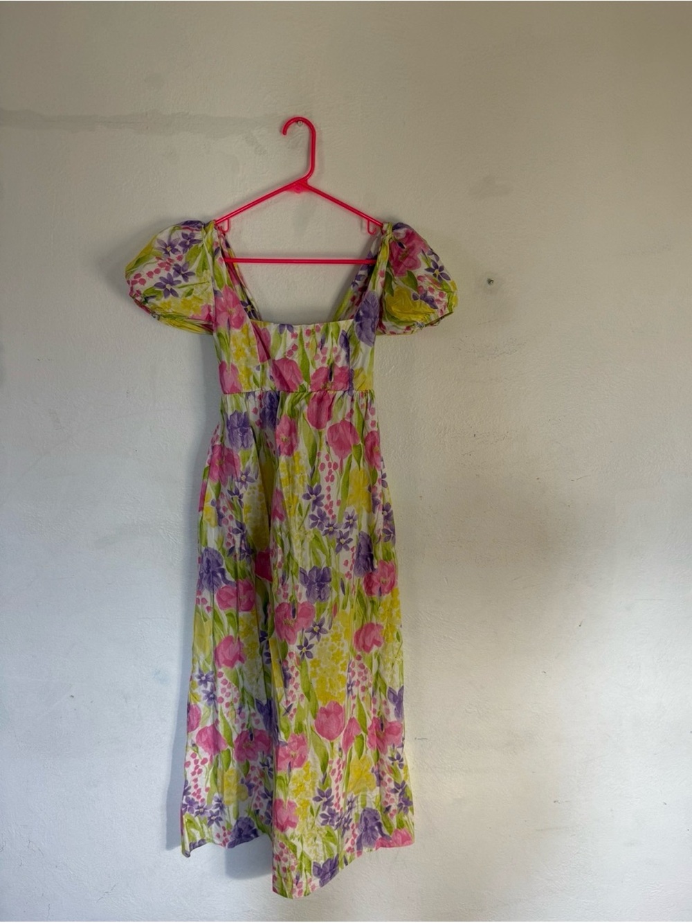 Show Me Your Mumu Smitten Midi Dress in Blooming Tulips